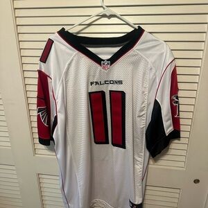 White and Red Falcons Jersey